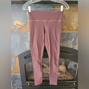 Prana Rust Brown-Orange Cropped Activewear Leggings Size XS midrise 27.5” inseam